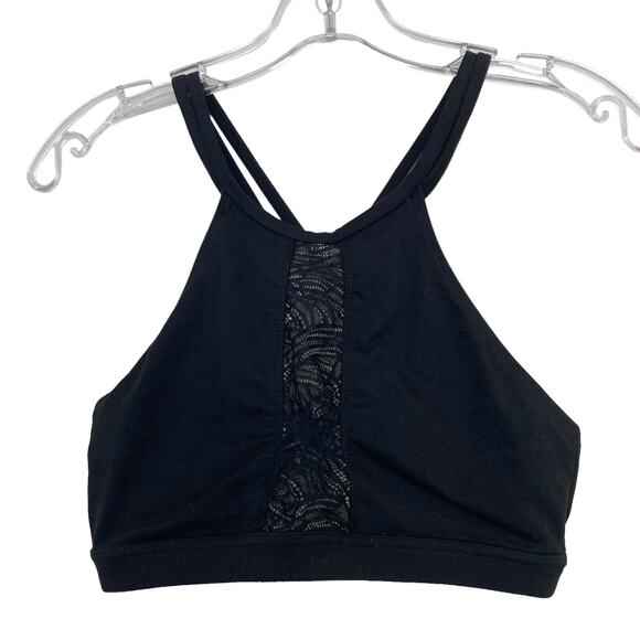 B Fit Beach Bunny Black High Neck Sports Bra Sz M - Picture 5 of 5